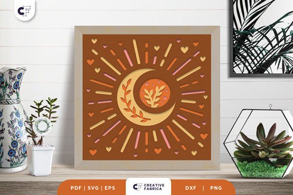 Download Boho Home Decoration 3D Layered Papercut - Decor Collection