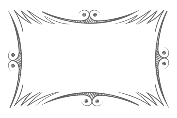Download Elegant Ink Frame. Freehand Stroke Decor - Decor Collection