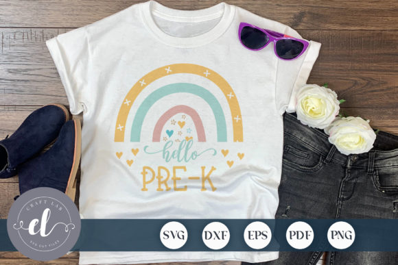 Download Hello Pre-K, Boho Rainbow - Rainbow Collection