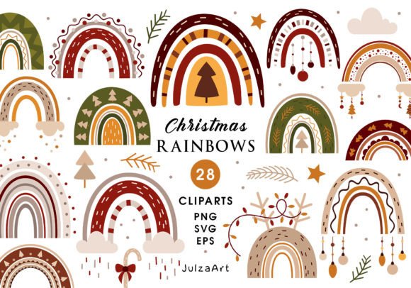 Download Christmas Rainbow Clipart, Rainbow Svg - Rainbow Collection