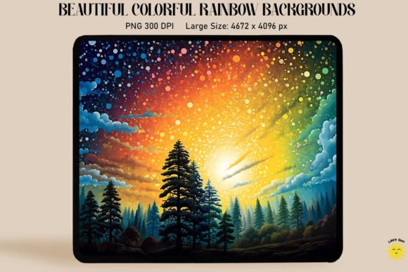 Download Beautiful Rainbow Color Art Backgrounds - Rainbow Collection