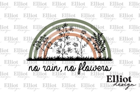 Download No Rain No Flowers Boho Rainbow PNG - Rainbow Collection