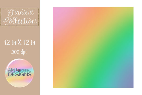 Download Rainbow Bright Ombre Gradient Background - Rainbow Collection