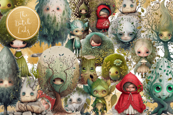 Download Mystical Woodland Creatures Clipart Set - Woodland creatures Collection
