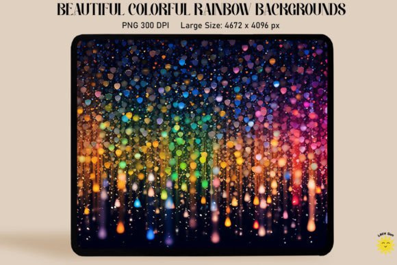 Download Colorful Rainbow Rain Backgrounds - Rainbow Collection
